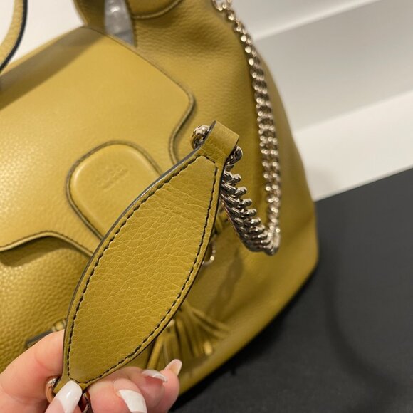 Gucci Green/Yellow Leather Emily Hobo Bag (JB1210) - Picture 10 of 14